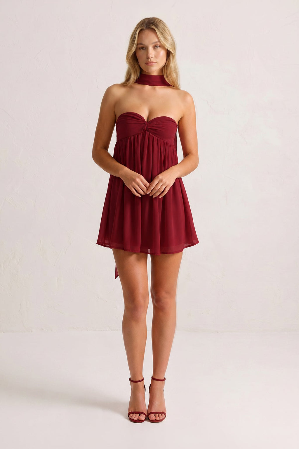 Sweetheart Ruched A-Line Chiffon Homecoming Dress