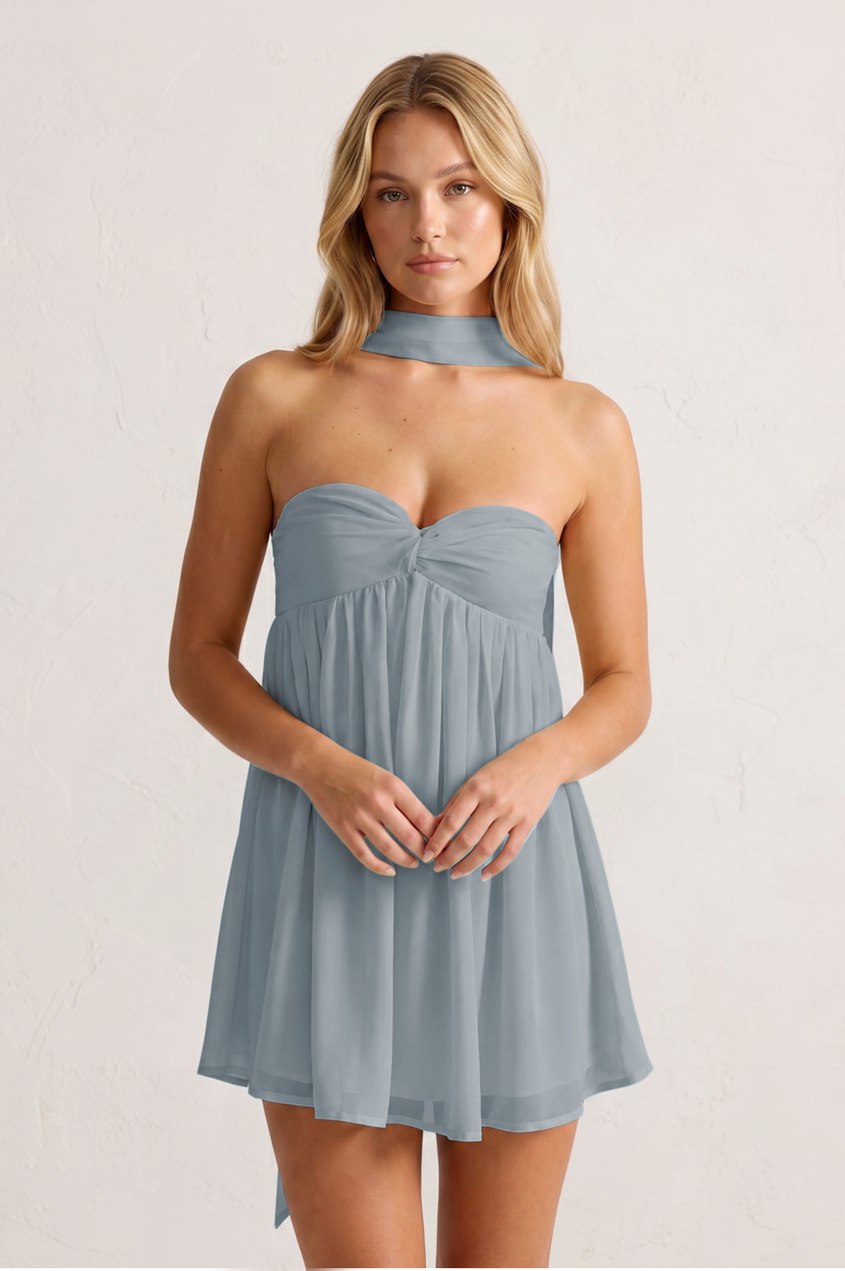 Sweetheart Ruched A-Line Chiffon Homecoming Dress