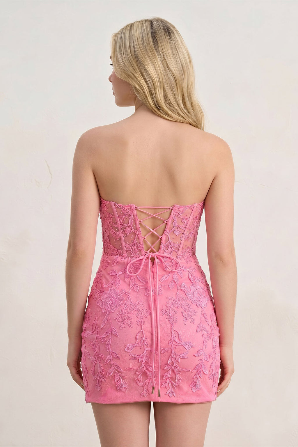 Home Try On Tight Short Homecoming Dresses with Appliques