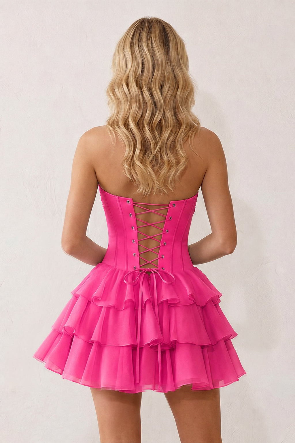 Sky Blue 3D-Flower Sweetheart Cut-Out Ruffled A-Line Satin Homecoming Dress